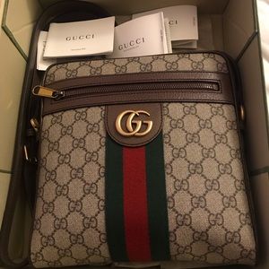 Gucci Men Ophidia GG canvas messenger bag